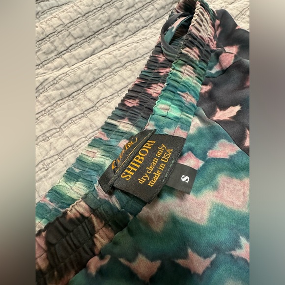 CARTER SMITH Shibori Custom-Made Every Piece Uniquely Made Artwork Silk Pants - Picture 2 of 7